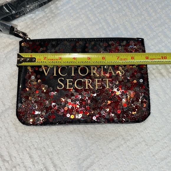 NWT Victoria’s Secret large sequin tote bag with matching accessory bag - Picture 5 of 13